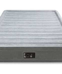 Intex Comfort Plush Mid Rise Dura-Beam Airbed with Built-in Electric Pump, Bed Height 13", Queen 17 41Vd2od9KJL