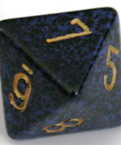 Polyhedral 7-Die Speckled Dice Set - Golden Cobalt 17 41VzkihWtlL