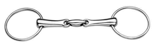 Korsteel Stainless Steel Oval Link Loose Ring Snaffle Bit 6"