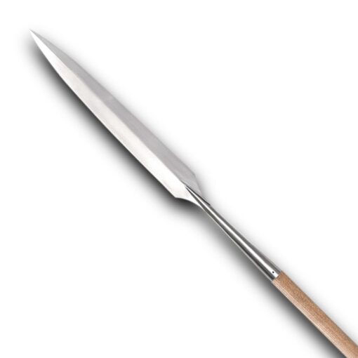 Long-Bladed Hewing Spearhead Hand-Forged High Carbon Steel