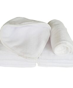 Babygoal Reusable Cloth Diaper Inserts Pack of 12, Absorbent & Breathable Liners, 3-Layer Microfiber Inserts for Cloth Diapers 12T 12pcs 3-layer Microfiber Inserts 16 41WnQZla2 L