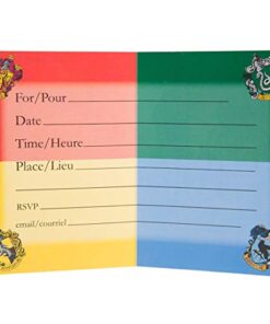 Unique Harry Potter Party Invitations, 5.38" X 3.82", Multicolor 7 41Wt9s8MQML