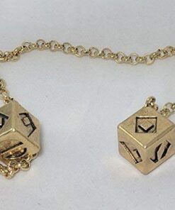 Custom 3d Stuff Antiqued Weathered Metal Han Solo Smuggler's Dice with box 34 41XG0bKj4 L