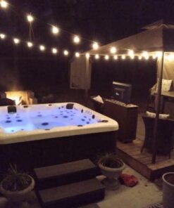 Brightown Outdoor String Lights - Globe Patio Lights 30 Ft with 30 G40 Shatterproof Bulbs, Waterproof Connectable Dimmable Commercial Hanging Lights for Backyard, Bistro, Porch, Cafe, Deck 30 FT - 30 LED Bulbs 38 41XNFB8eDOL