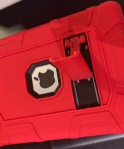 Rantice iPad 6th Generation Cases, iPad 5th Generation Case, iPad Air 2 Case, iPad 9.7 Case, Shockproof Rugged Drop Protection Cover Built with Kickstand for iPad 9.7'' A1893/A1954/A1822/A1823(Red) Red+Black 43 41XRxLRATxL