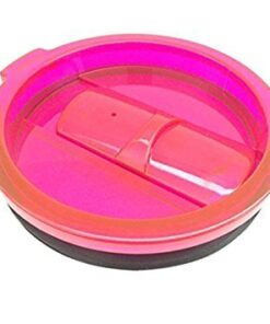 LTG Set of 2 Replacement Splash Proof Sliding Lids for 30oz Steel Tumblers Fits Most 30oz Tumblers. Steel Straws Bonus. Pink, Blue or Green YETI style Lids. 7 41YhpR9521L