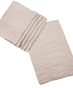OsoCozy Unbleached Prefold Cloth Baby Diapers, Size 2 (15-30 lbs.), Soft, Absorbent, Durable 100% Natural Cotton, Our Top Selling Diaper Service Quality Prefolds, Unbleached Natural Color -6 Pack 21 41YkBsUs1L