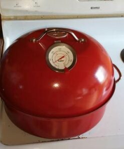 Nordic Ware Indoor/Outdoor Kettle Smoker, 7 by 13 inches, Red 39 41ZLTy9TrrL