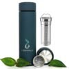 Vibrant All in ONE Travel Mug - Tea Infuser Bottle - Insulated HOT Coffee Thermos - Cold Fruit Infused Water Flask - Food Grade Leak Proof Tumbler Double Wall Stainless Steel 16.9 oz Blue 6 41ZMIV8TQzL