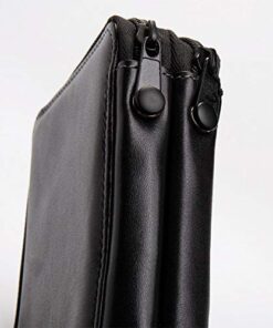 Speedball Art Products Genuine Leather Storage Case for Pencils, Markers, Pens and Art Supplies (Holds Up to 120 Standard Pencils, Black) 120 Pencil Capacity 27 41a161G2luL