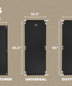 TETON Sports Camping Cot with Patented Pivot Arm - Folding Camping Cot for Car & Tent Camping - Durable Canvas Sleeping Cot - Portable Camping Accessory Adventurer Camp Cot | 75.5" x 25" 35 41aCR ZAKBL 2