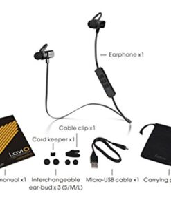 Thermaltake LUXA2 Lavi O Wireless Bluetooth 4.0 Sweatproof Sports In-Ear Earbuds Headphone AD-HDP-PCLOBK-00 In-Ear Sports 12 41aRukLgQiL