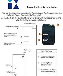 IZTOSS 3 Gang Rocker Switch Panel with Power Socket 3.1A Dual USB Wiring Kits and Decal Sticker Labels DC12V/24V for Marine Boat Car Rv Vehicles Truck Blue Led 3 Gang Blue LED 19 41aVYWF1WkS