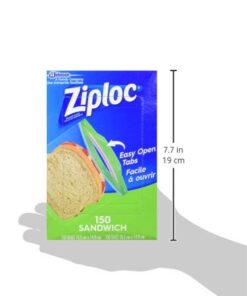 Ziploc 71135 Sandwich Bags, Pack of 150, 6.5 x 5.875-Inch (16.5 cm x 14.9 cm) 15 41aeobZz1SL