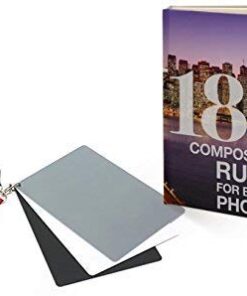 White Balance Cards 18% Gray Grey Card. Use for Video, DSLR and Film. Custom Calibration Camera Checker Cards. Premium Exposure Photography Card Set. Free Ebook Included + Instruction Guide 30 41ap0WKRO4L