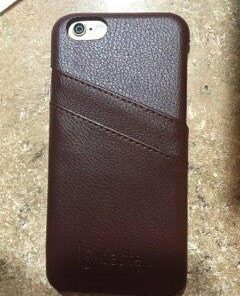 Bastex iPhone 6 Case, Premium Genuine Leather Slim Fit Snap On Executive Wallet Card Case for iPhone 6, 6s Brown 32 41b3kU3paiL