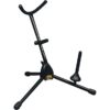 Hamilton Alto/Tenor sax Stand, Black, includes Flute/Clarinet peg 51 41b89uhTcBL