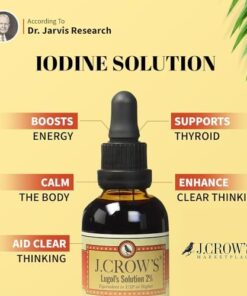 J.CROW'S® Lugol's Solution of Iodine 2% 2oz Unflavored 2 Ounce (Pack of 1) 24 41bABAi695L
