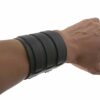 HZMAN Mens Genuine Leather Wide Triple Strap Cuff Wrap Gauntlet Wristband Buckle Fastening Arm Armor Cuff Black 63 41bG7fvbhbL