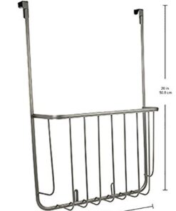 Spectrum Diversified Ashley Cookie Sheet Organizer, Cutting Board Holder, Bakeware Organizer, Over the Cabinet Door, Satin Nickel Large Over The Cabinet Cutting Board & Bakeware Holder 23 41bZAVwzL3L