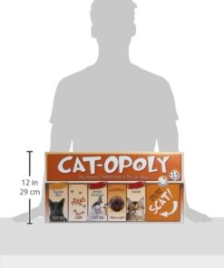Late for the Sky CAT-opoly Board Game White, Large 32 41boST1MqL