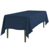 LinenTablecloth 60 x 102-Inch Rectangular Polyester Tablecloth Navy Blue 60" x 102"