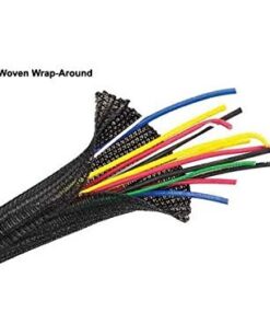 Alternative view of TechFlex F6N0.25BK Flexo F6 General Purpose 1/4-inch Braided Cable Sleeve, Black - 20 Feet