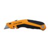 Klein Tools 44133 Heavy Duty Utility Knife, Retractable, Adjustable, with Wire Stripper, Klein-Kurve Handle With Stripping Notch