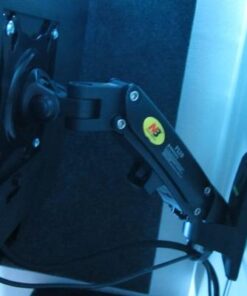 NB North Bayou TV Monitor Wall Mount Bracket Full Motion Articulating Swivel for 17-27 Inch Monitors with Gas Spring (Black Single Extension) F120-B Black 30 41d9z3 oUeL