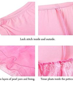 RULTA Women's 50s Vintage Petticoat 26" Crinoline Rockabilly Tutu Skirt Slip S-L Small Pink 5 41dk6fnhISL