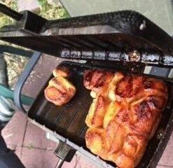 Rome's Double Pie Iron with Steel and Wood Handles, 1605 36 41dlXtCs4VL