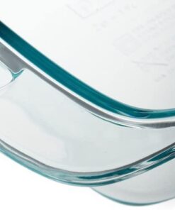Pyrex Easy Grab 2-Qt Glass Casserole Dish with Lid, Tempered Glass Baking Dish with Large Handles, Dishwashwer, Microwave, Freezer and Pre-Heated Oven Safe 2 QT 24 41dpF tN7pL
