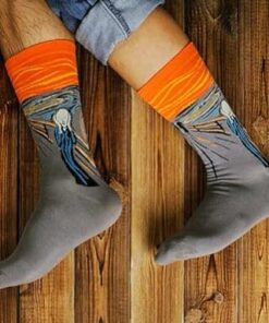 Chalier Womens Fun Socks Famous Painting Patterned Art Socks & Printed Cool Novelty Funny Socks for Women One Size 1 Set A-oil Painting Multicolor 2 (5 Pairs) 20 41dwesXRpkL