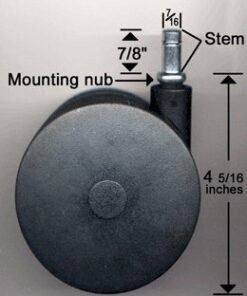 Miracle Caster! Extra Large Chair Wheels. 4" Set of Five. Great for carpet. Replaces chair mat. 13 41dwjejKQ L