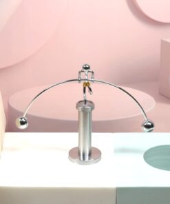 Sunnytech Steel Balance Physics Toy Weightlifter Kinetic Art Balance Toy Balancing Decompressive Science Home Office Toy for Desk Decor Toy WJ020 19 41e7f2yxw5L
