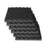 IZO All Supply Convoluted 2 Inch 12in W x 12in L Egg Crate Panels Acoustic Foam Sound Proof Wall Tiles, 6 Pack 2x12x12 (6pack Convoluted) 6 41eDIVIiaqL
