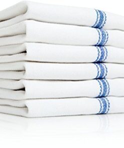 Liliane Collection 13 Blue Kitchen Dish Towels - 27" x 14" 2-ply Commercial Grade Absorbent 100% Cotton Kitchen Towels - Classic Herringbone Tea Towels 25 41eMUjJbm4L
