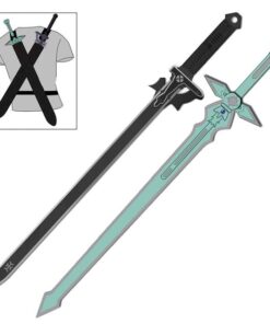 Armory Replicas™ - Titan Attack Kirito's Dark Repulser Elucidator Sword Set - Stainless Steel, Vibrant Colors, Exclusive Combos for Sword Art Online Anime Enthusiasts Black & Aqua Sword Set 7 41fQB6UGHL