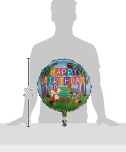 Betallic 18" Woodland Birthday Party Foil Balloon, Multicolor 5 41fXwuLM3kL