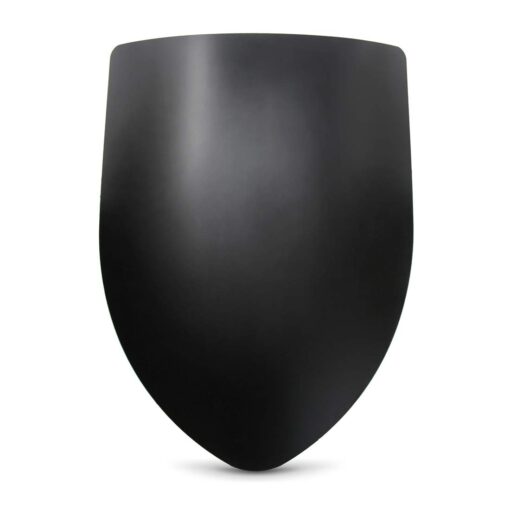 Armor Venue Blank Medieval Shield - 16 Gauge Steel Battle Ready - Black - One Size