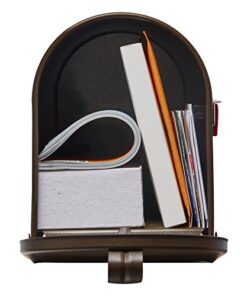 Alternative view of Gibraltar Mailboxes Elite Medium Capacity Galvanized Steel Bronze, Post-Mount Mailbox, E1100BZO