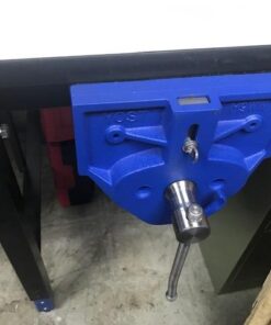 Yost Vises M9WW Rapid Action Woodworking Vise | Quick Release Lever for Quick Adjustments | 9 Inch Jaw Width | Made with Heavy-Duty Cast Iron | Blue Yost M9WW 87 41gEolmBYqL