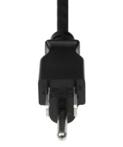 Alternative view of SF Cable 1ft 18 AWG NEMA 5-15P to C5 Power Cord 3-Slot Mickey Mouse Style 1 ft