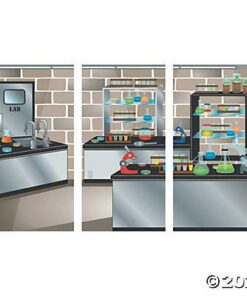 Alternative view of Science Lab Backdrop Banner (9 feet long) Science Party, Classroom and VBS Wall Decor