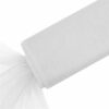 BalsaCircle 54-Inch x 120 feet White Large Net Tulle Fabric by the Bolt - Wedding Party Decorations Sewing DIY Crafts Costumes 5 41gojRXlSbL