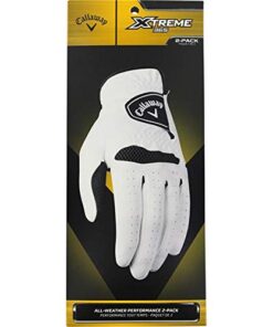 Callaway Men's Xtreme 365 Golf Gloves (Pack of 2) Medium/Large, Pack of 2 Left 15 41gtnd ThaL
