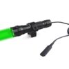 WINDFIRE Waterproof Green Light LED Coyote Hog Hunting Light Lamp Tactical Flashlight Torch with Pressure Switch and Rail Rifle Mount for Picatinny 4 41hNOUrHNL