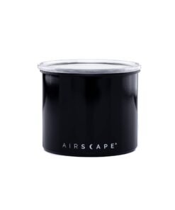 Alternative view of Planetary Design Airscape Stainless Steel Coffee Canister | Food Storage Container | Patented Airtight Lid | Push Out Excess Air Preserve Food Freshness (Small, Obsidian) Small