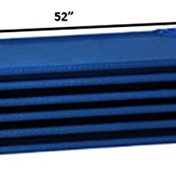 Sprogs Heavy Duty Childrens Standard 52"L Stackable Daycare Cots for Preschool Kids Sleeping, Resting, and Naptime, SPG-021-5, Blue (Pack of 6) Standard (52" L) 18 41hVWury2cL
