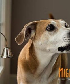 Mighty Paw Metal Dog Doorbell - Durable Bell Big Dog - Optimized Sound - Includes Doggy Doorbell Training Tips - Durable Sleek Silver Bell - Puppy Training Supplies - Pet Door Bells Potty Training 17 41hWORdRWHL